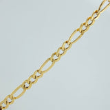 Cadena Figaro 7.8gr / 28 1/4 in / 4.4mm Oro Amarillo +1 18K %