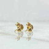 Topos Topos Gata Coquett 0.55gr / 8mm Lisos Oro Amarillo 18K ©