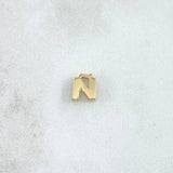 Herraje Letra Ñ 0.5gr / 6mm Tambor Oro Amarillo 18K