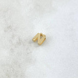 Herraje Letra Ñ 0.5gr / 6mm Tambor Oro Amarillo 18K