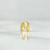 Herraje Letra Ñ 0.5gr / 6mm Tambor Oro Amarillo 18K