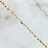 Miraculous Virgin Rosario 9gr / 50cm / 3mm-4mm Bead Polished 18K Yellow Gold