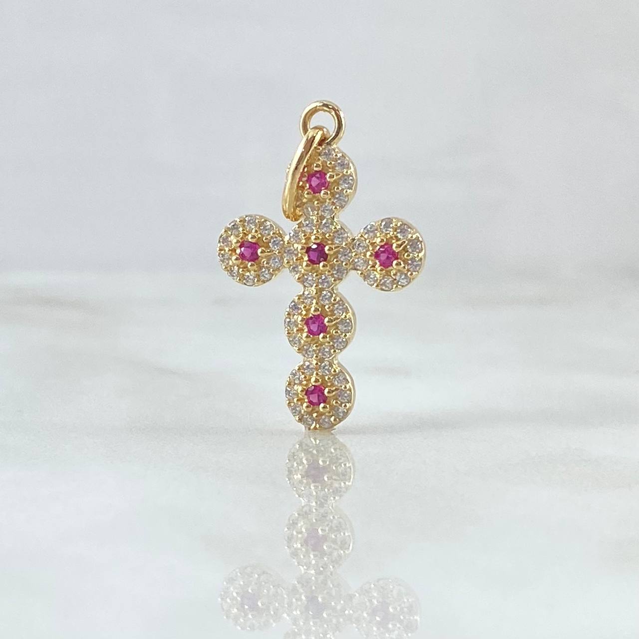 Dije Cruz Tupida 1.9gr / 1 in / Oro Amarillo 18K ©