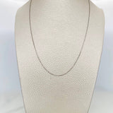 Cadena Veneciana 1.4g / 50cm / 0.5mm Oro Blanco 18K