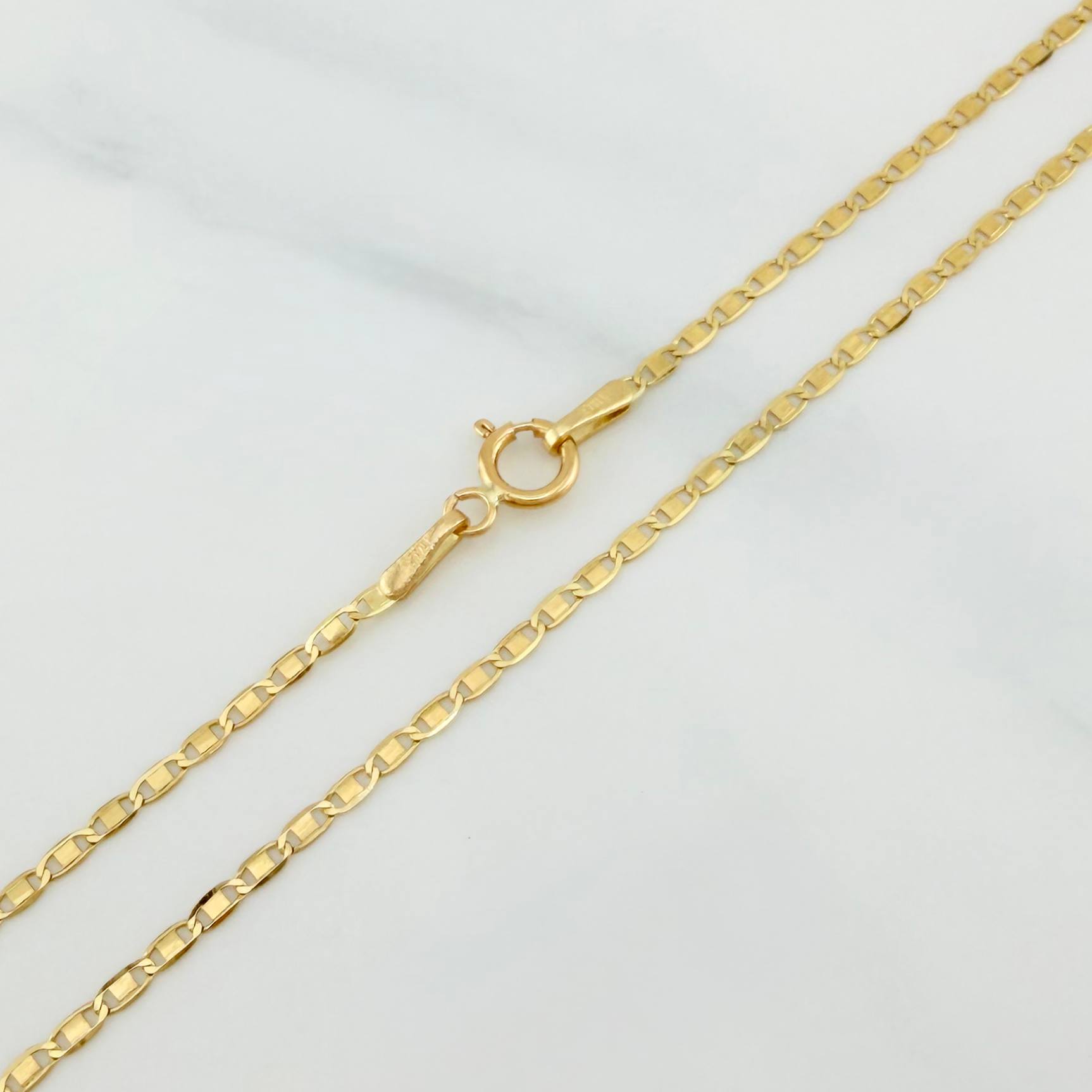 Cadena Escalera 1.8 g / 19 3/4 in / 1.5 mm Oro Amarillo 18K