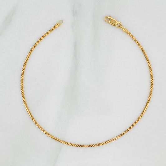 Pulso Cordón 1.75 g / 7 3/4 in / 1.4 mm Oro Amarillo 18K