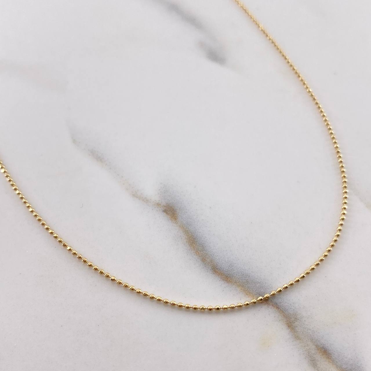 Military Chain 2.7gr / 60cm / 0.6mm Diamond Cut Yellow Gold +3 18K &