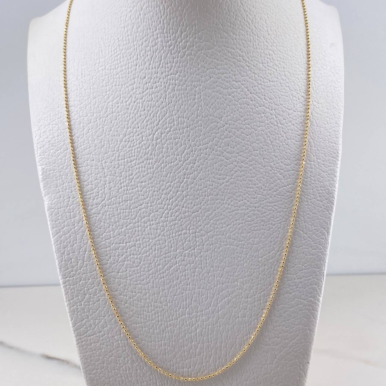 Military Chain 2.7gr / 60cm / 0.6mm Diamond Cut Yellow Gold +3 18K &