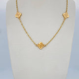 Classic Link Chain Clover 5.35gr / 45.8cm / 18K Yellow Gold &