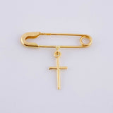 Herraje Gancho Nodriza Cruz 0.8g / 1 in Oro Amarillo 18K