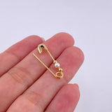 Charm Hook Smooth 0.75g / 1 in 18K Yellow Gold