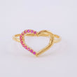 Heart Silhouette Ring 1.35g / Size 7 Yellow Gold 18K