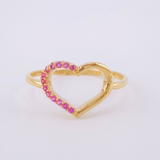 Heart Silhouette Ring 1.35g / Size 7 Yellow Gold 18K