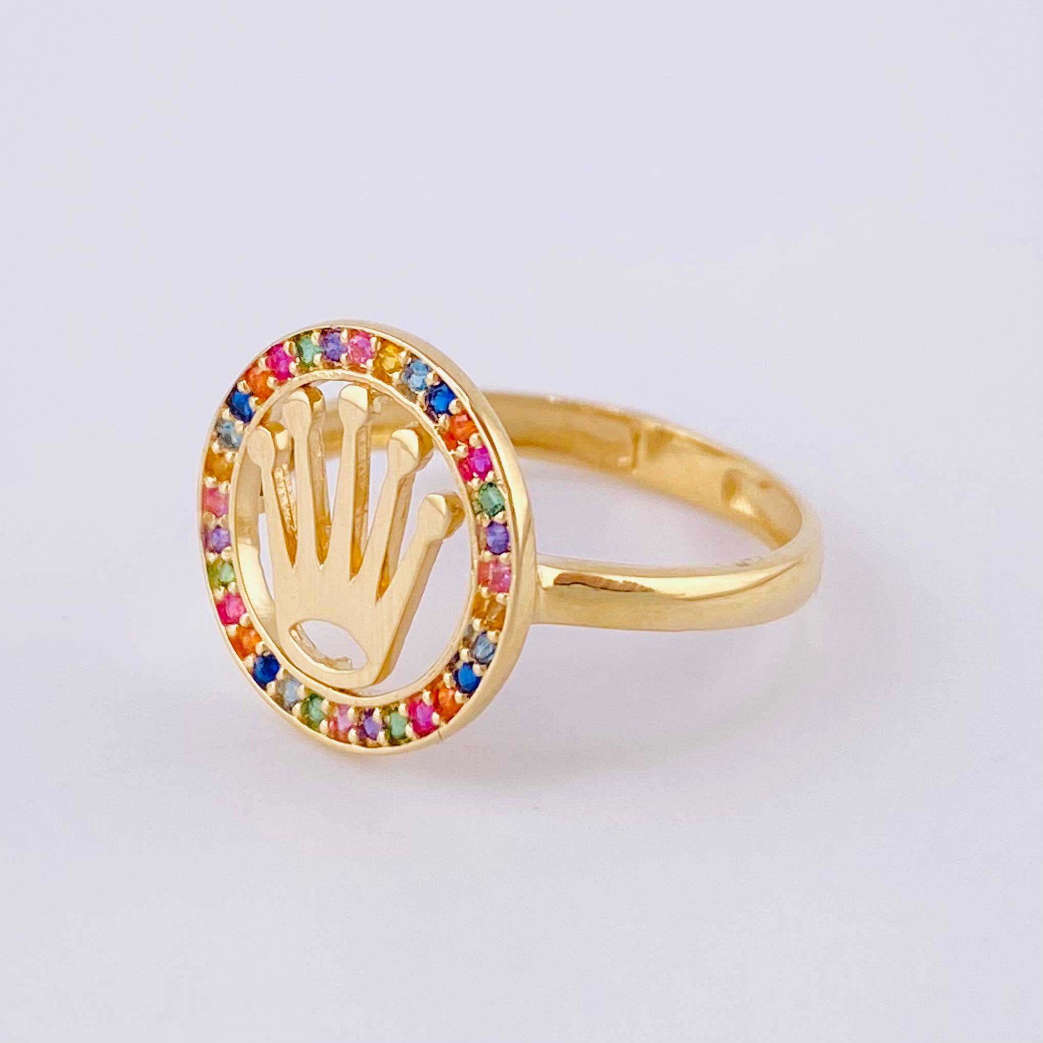 Anillo Aro Corona 2.25g / T6 1/4 Oro Amarillo 18K