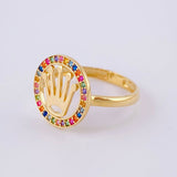 Anillo Aro Corona 2.25g / T6 1/4 Oro Amarillo 18K