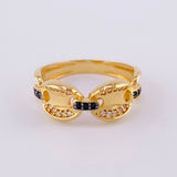 Chain Ring 3.6g / T7 1/4 Yellow Gold 18K