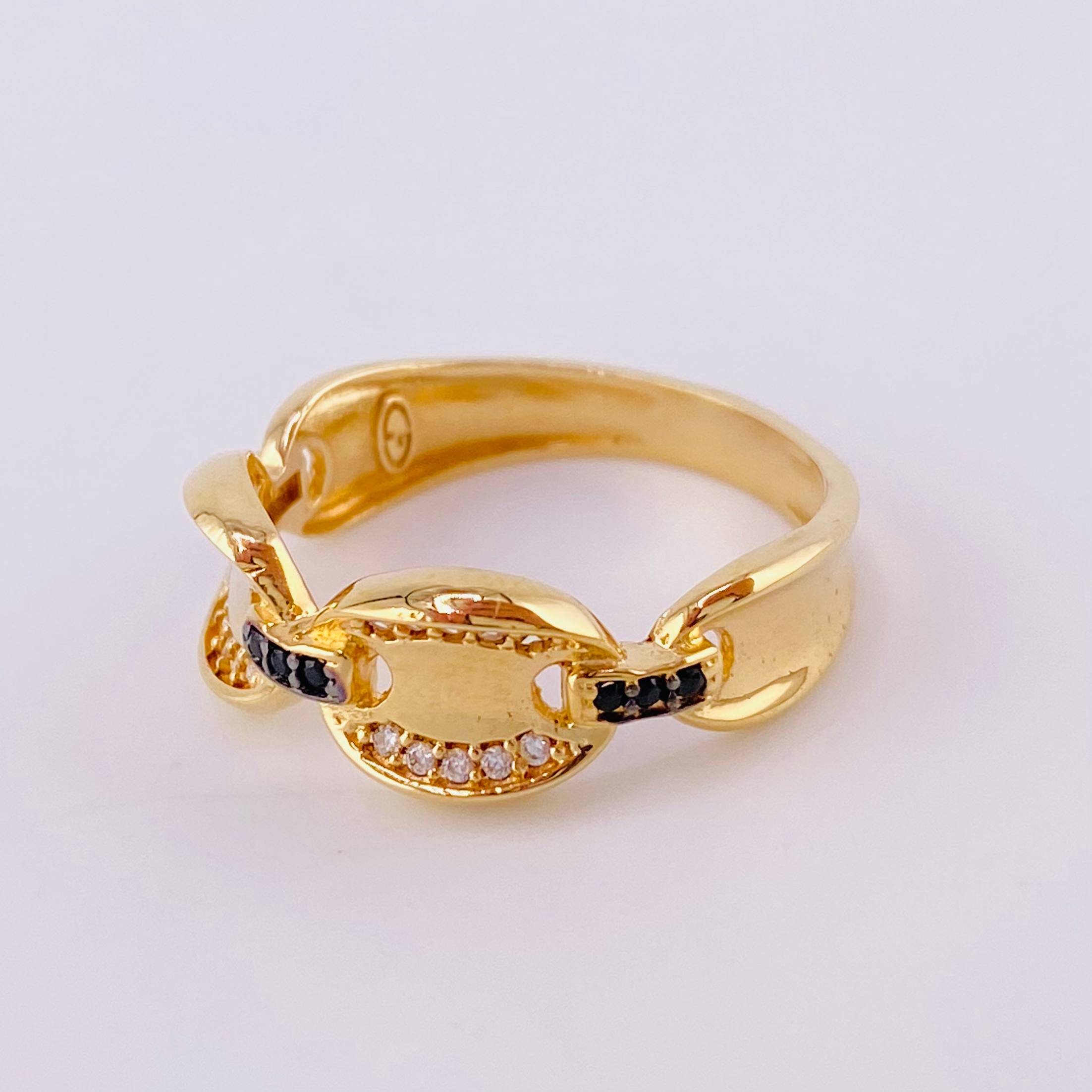 Chain Ring 3.6g / T7 1/4 Yellow Gold 18K