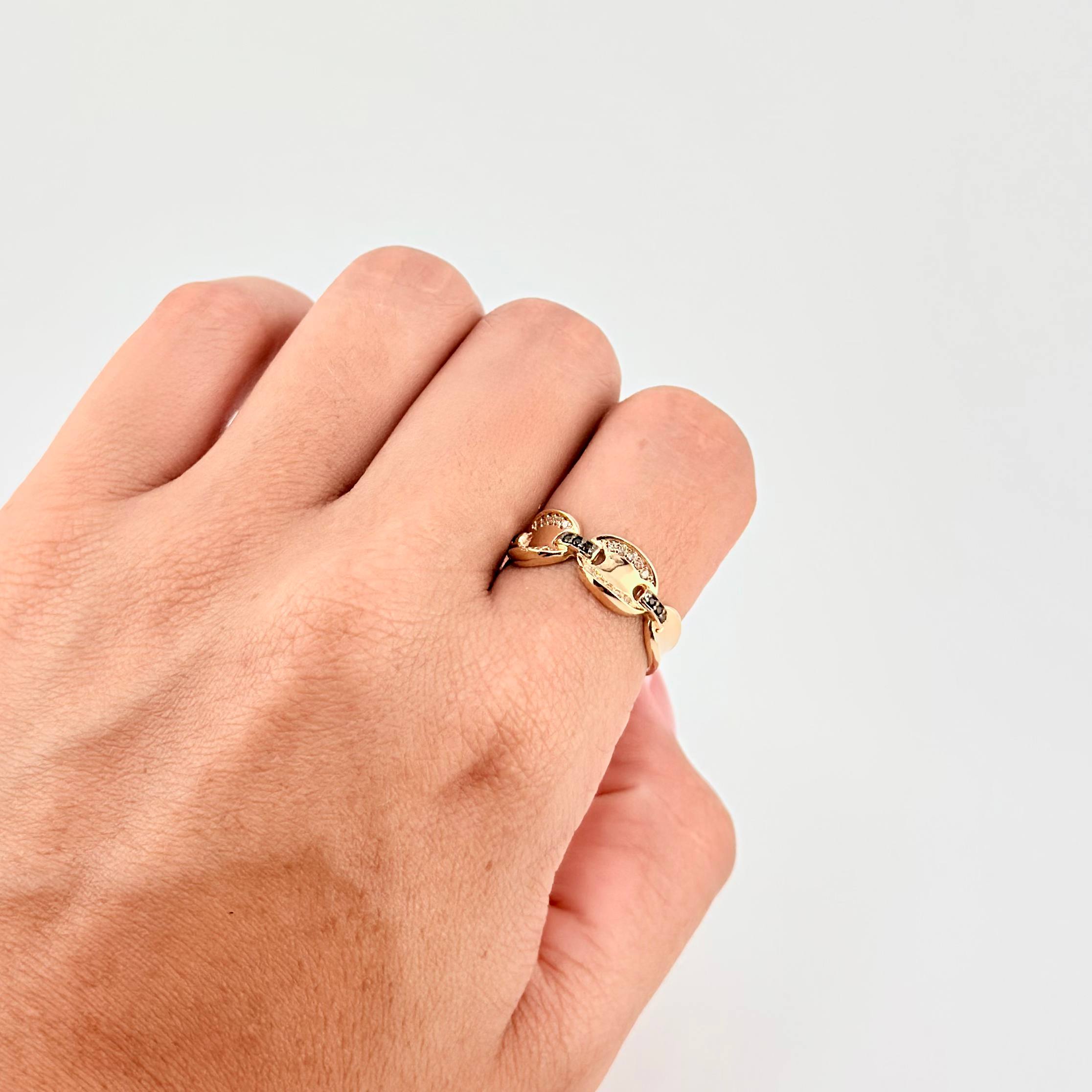 Chain Ring 3.6g / T7 1/4 Yellow Gold 18K