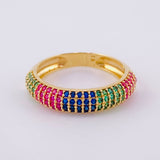 Barrel Ring 2.8g / Size 5 3/4 Yellow Gold 18K
