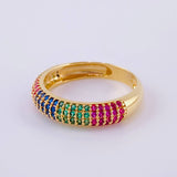 Barrel Ring 2.8g / Size 5 3/4 Yellow Gold 18K