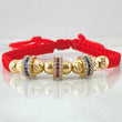 Red Bracelet Charms Hoops 3.85gr / 18K Yellow Gold *