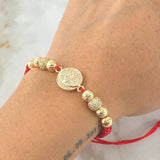 Red Bracelet Charm Car Brand 5.4gr / 18K Yellow Gold *