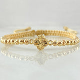 Beige Bracelet Charm Clover 1.95gr / 18K Yellow Gold *
