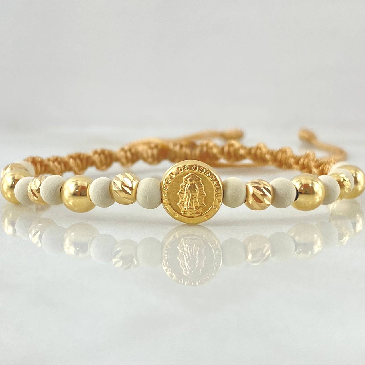 Golden Bracelet Charm Virgin Guadalupe 1.6gr / 18K Yellow Gold *