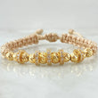 Beige Bracelet Charms Hoops 4.3gr / 18K Yellow Gold