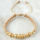 Beige Bracelet Charms Hoops 4.3gr / 18K Yellow Gold