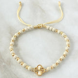 Beige Bracelet Charm Clover 2.15gr / 18K Yellow Gold *