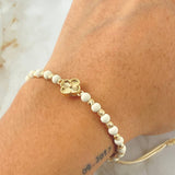 Beige Bracelet Charm Clover 2.15gr / 18K Yellow Gold *