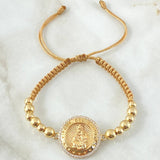 Golden Bracelet Charm Virgin of Carmen 5.5gr / 18K Yellow Gold *