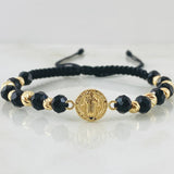 Black Bracelet Charm San Benito 1.8gr / 18K Yellow Gold *