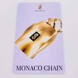 Pulso Cubano Monaco 6.9gr / 7 3/4 in / 5mm Oro Amarillo +4 18K ©