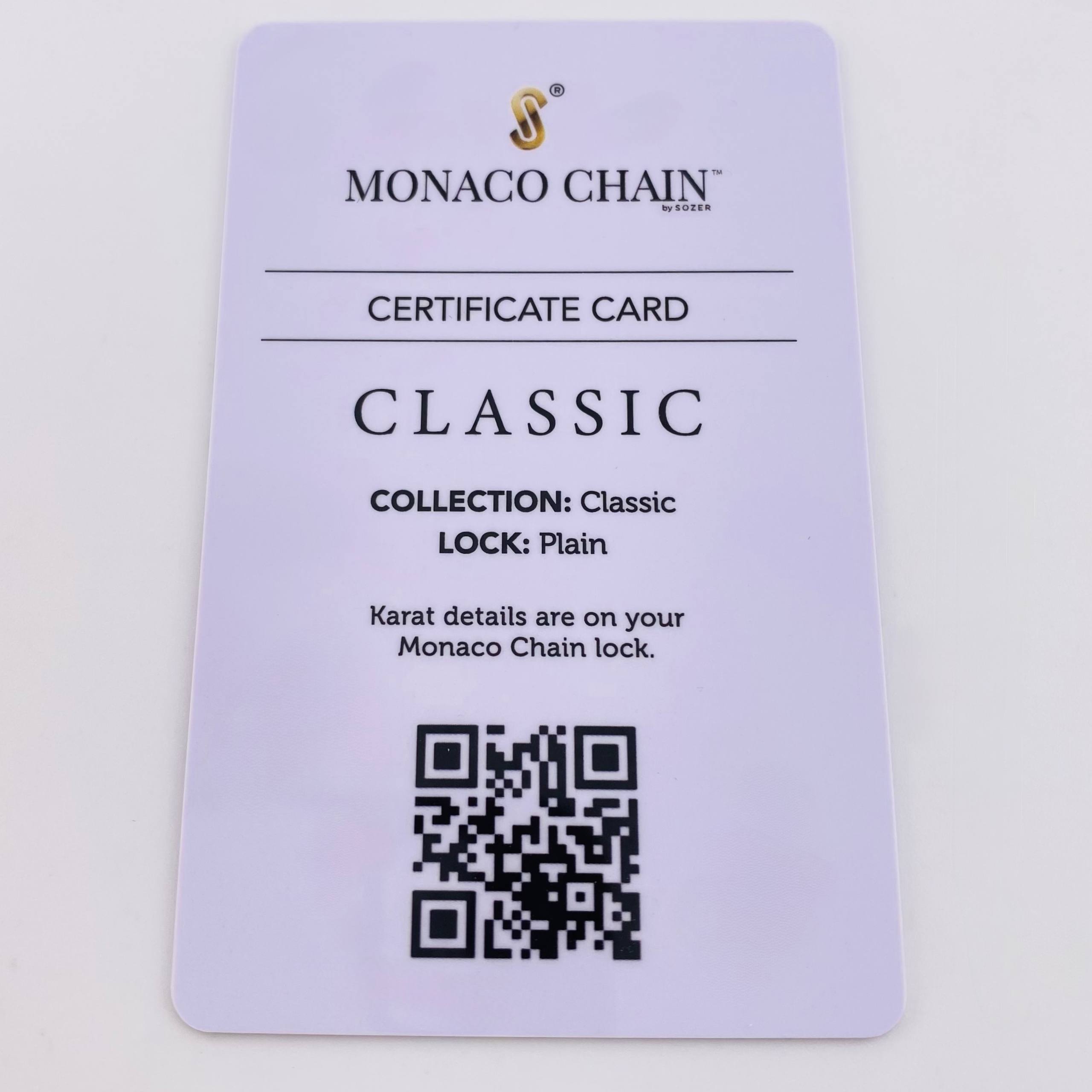 Pulso Cubano Monaco 6.9gr / 7 3/4 in / 5mm Oro Amarillo +4 18K ©