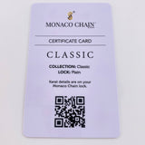 Pulso Cubano Monaco 6.85gr / 8 in / 5mm Oro Amarillo +4 18K *