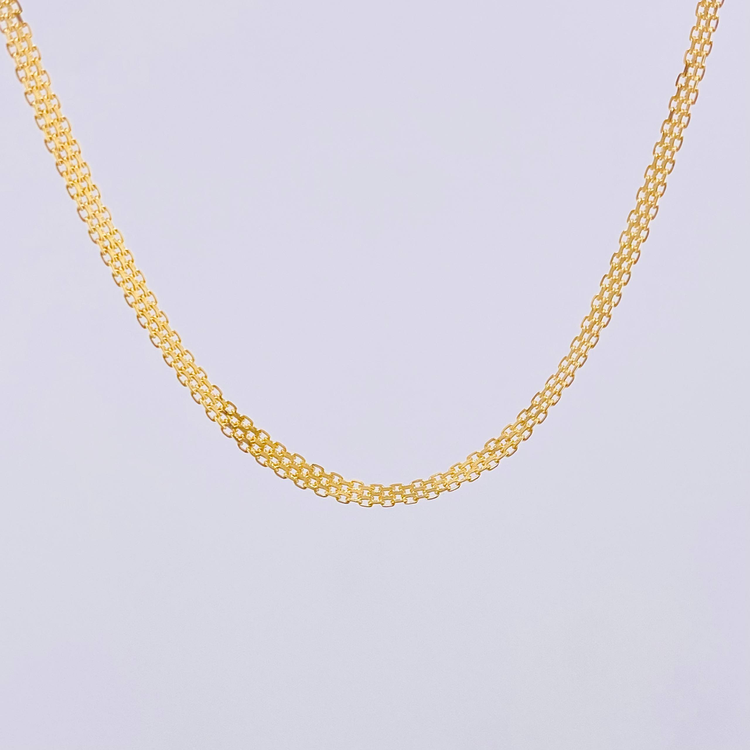 Bismark Chain 8.1gr / 23 1/2 in / 4.6mm Yellow Gold +1 18K ©