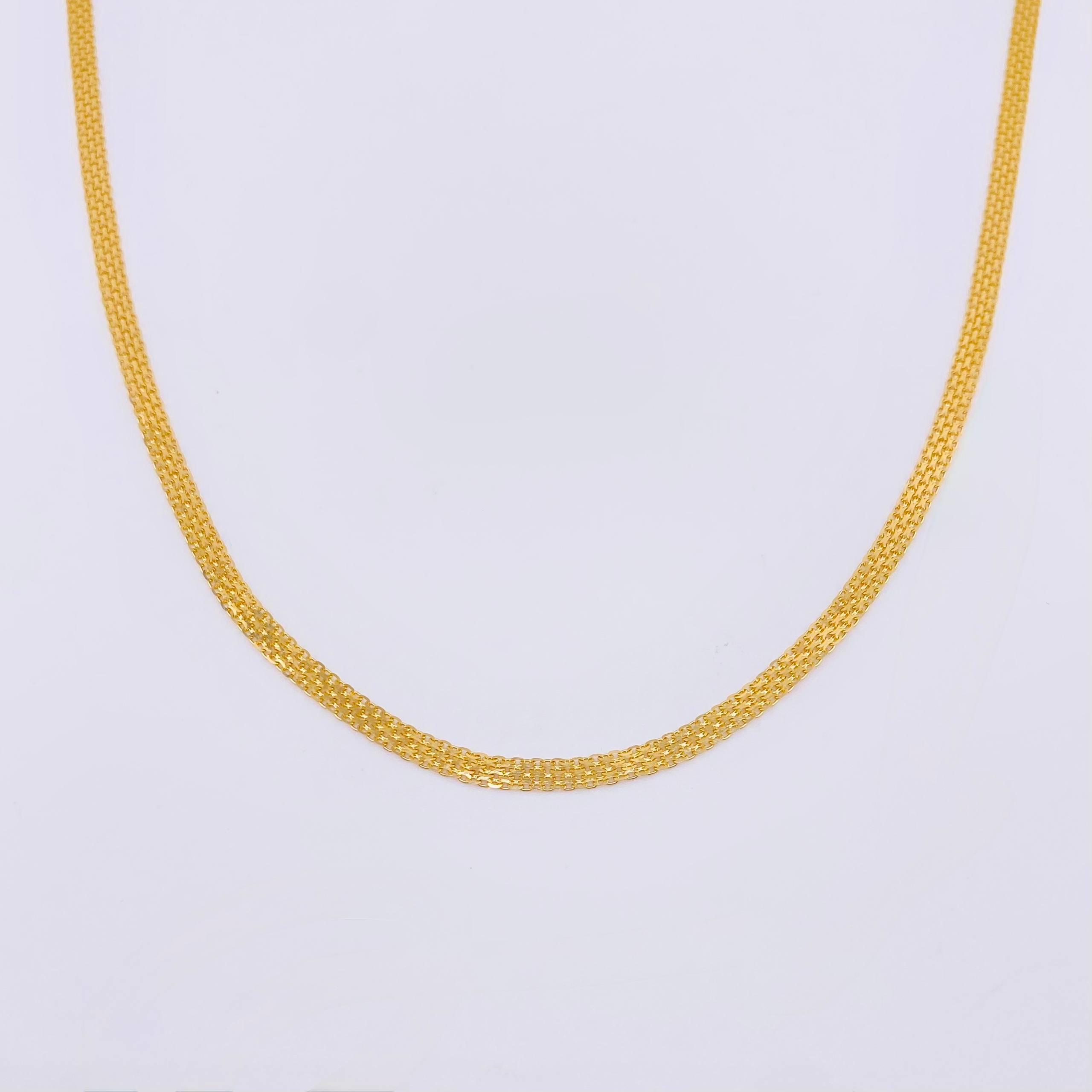 Bismark Chain 8.1gr / 23 1/2 in / 4.6mm Yellow Gold +1 18K ©