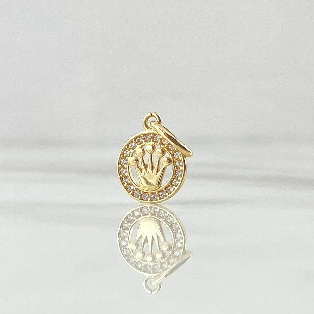 Pendant Medal Crown 0.7 g / 3/4 in Yellow Gold 18K