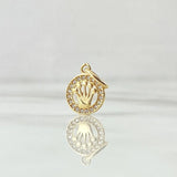 Pendant Medal Crown 0.7 g / 3/4 in Yellow Gold 18K