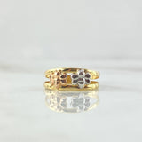 Double Bee Ring 1.1gr / T4 3/4 / Tres Oros 18K ©
