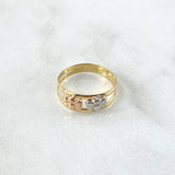 Double Bee Ring 1.1gr / T4 3/4 / Tres Oros 18K ©