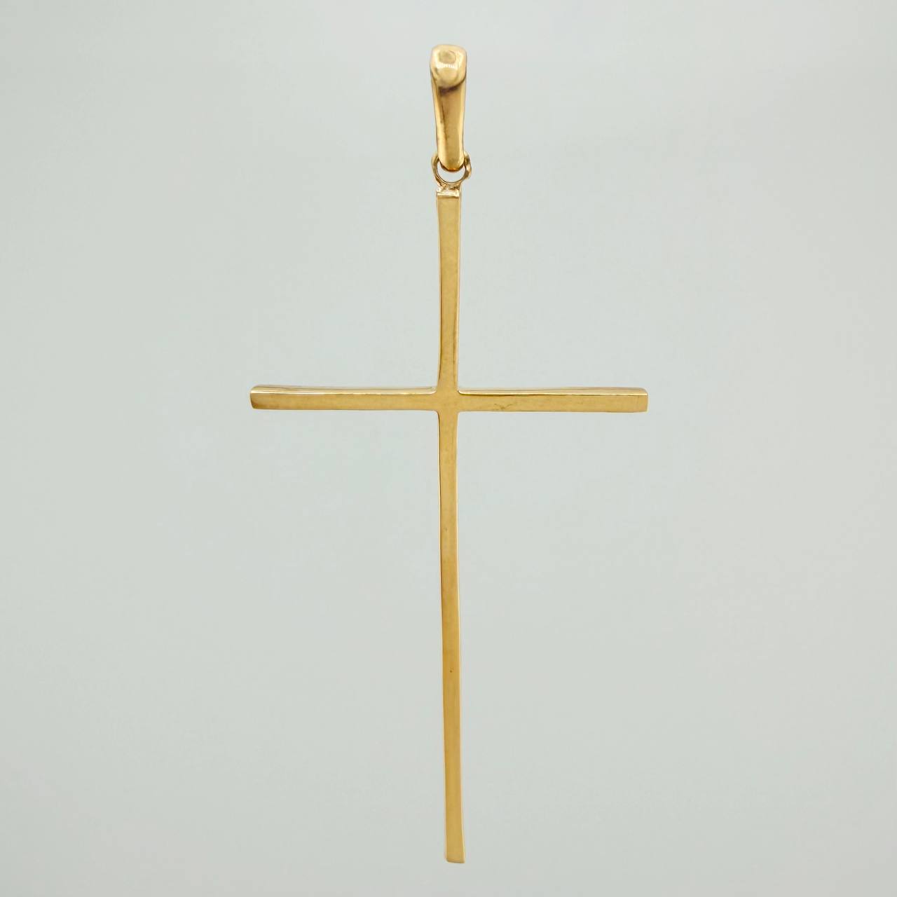 Dije Cruz 3gr / 2 1/4 in / Oro Amarillo 18K $