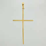 Dije Cruz 3gr / 2 1/4 in / Oro Amarillo 18K $