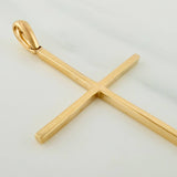 Dije Cruz 3gr / 2 1/4 in / Oro Amarillo 18K $