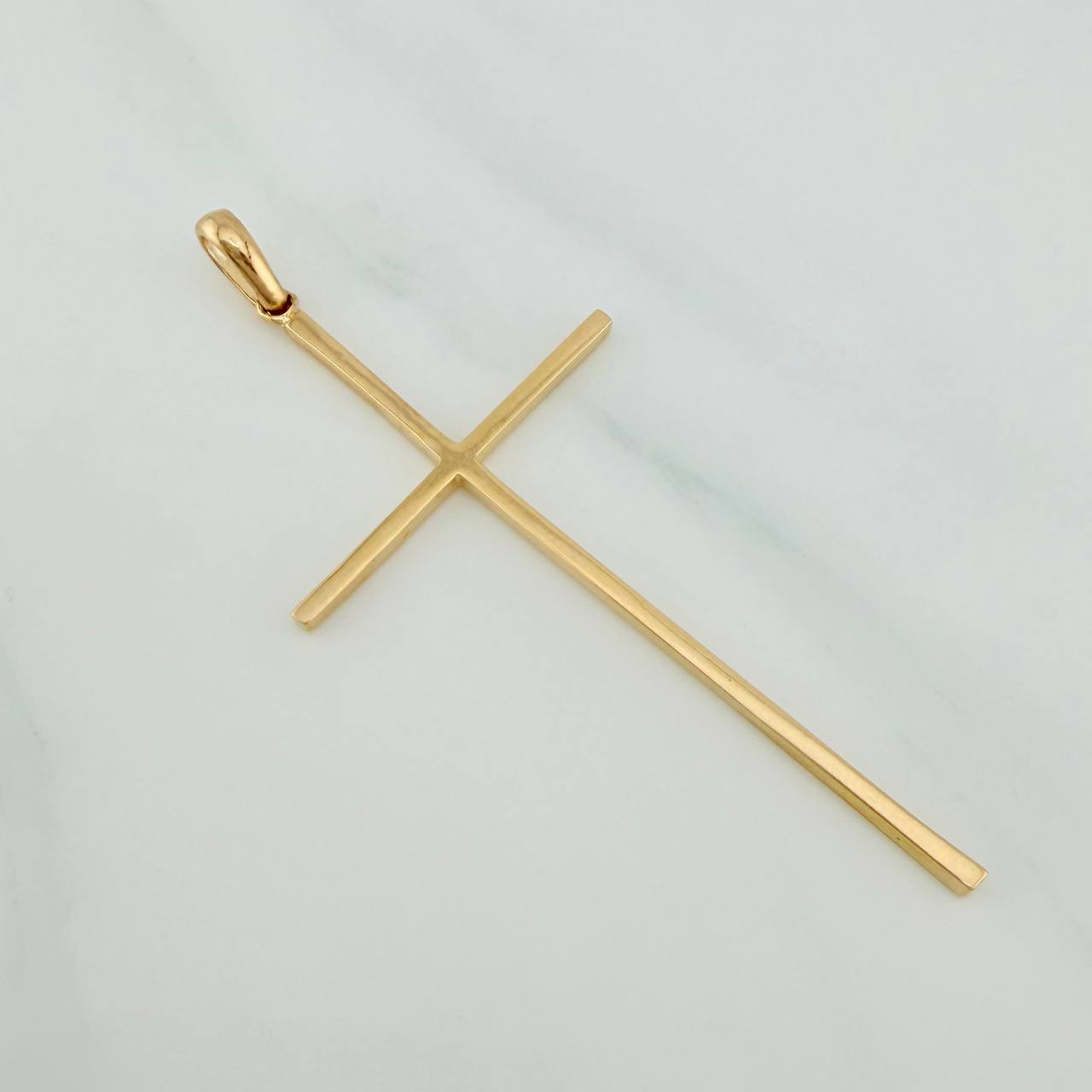 Dije Cruz 3gr / 2 1/4 in / Oro Amarillo 18K $
