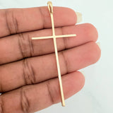 Dije Cruz 3gr / 2 1/4 in / Oro Amarillo 18K $
