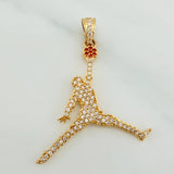 Pendant Player 2.7gr / 1 1/2 in / Yellow Gold 18K $