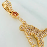 Pendant Player 2.7gr / 1 1/2 in / Yellow Gold 18K $